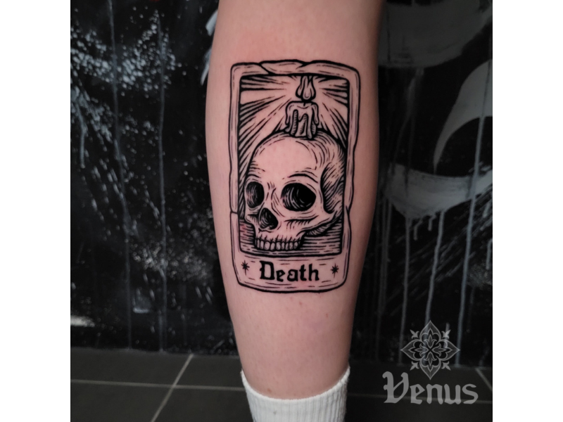 tattoo van tarotkaart death
