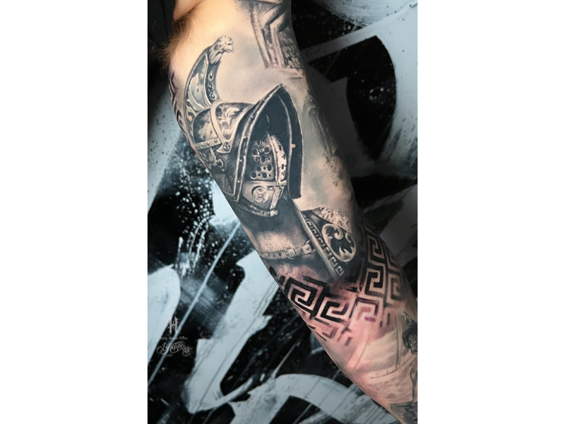Gladiator tattoo realisme