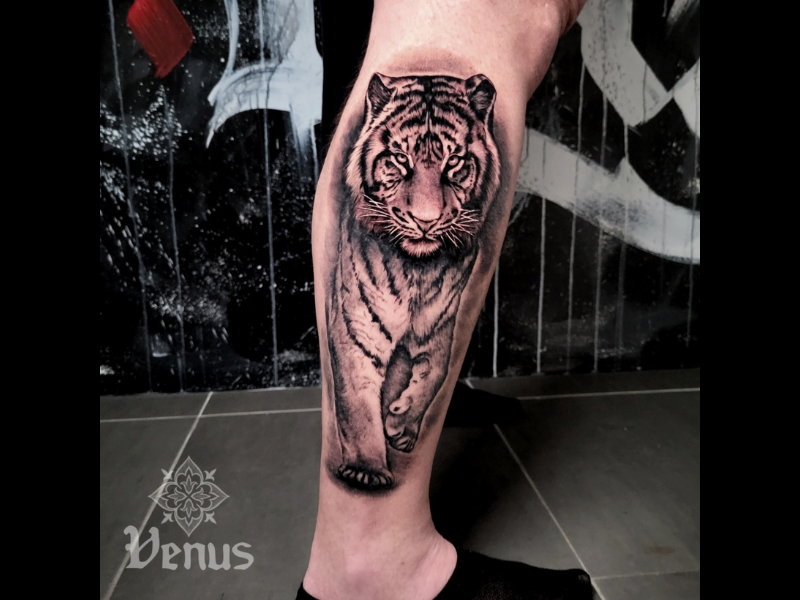 realisme tattoo izegem tijger