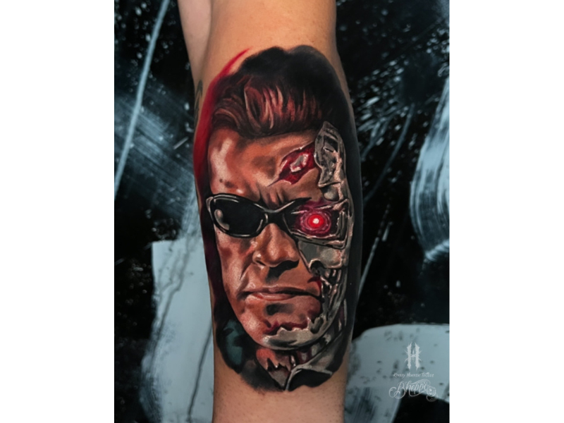 Terminator tattoo realisme