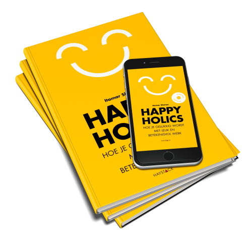 Gratis het happyholics boek met alles over werkgeluk
