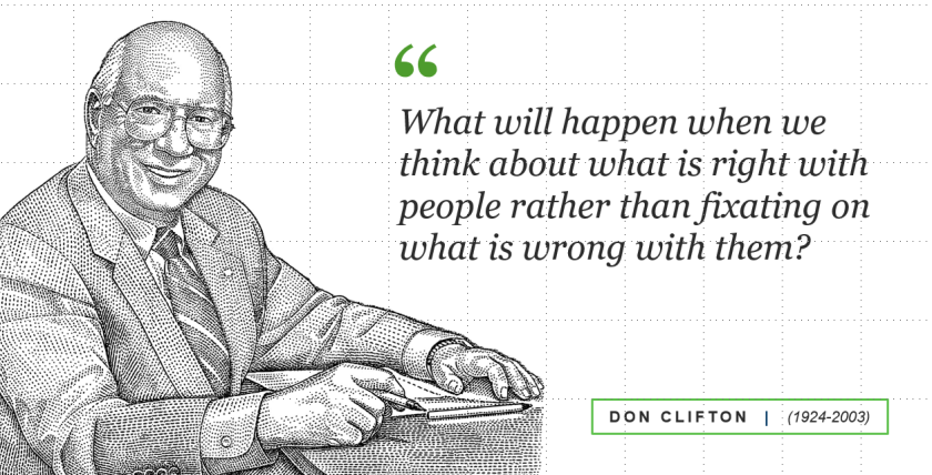 Quote van Don Clifton over de Strengthsfinder