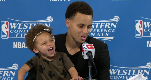 Baby steals the show