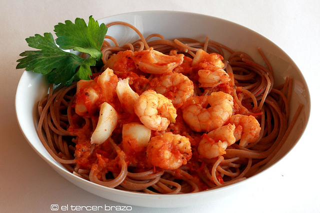 Recept: Gamba's met spaghetti