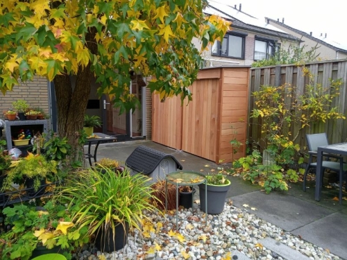 Hardhouten tuinkasten