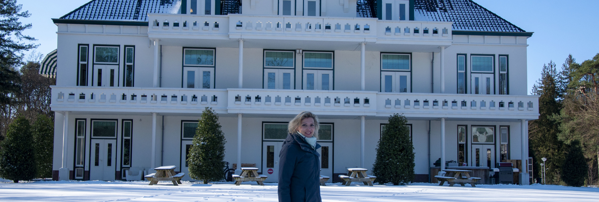 Petra in de sneeuw villa
