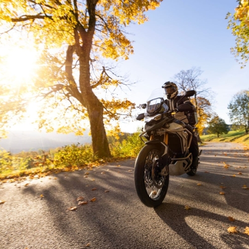 Motorrijder onderweg door de Harz vanaf Harz Hotel Iris in de Harz, Duitsland, boutiquehotel motorvriendelije facilliteiten en vrijheid om een eigen arrangement samen te stellen
