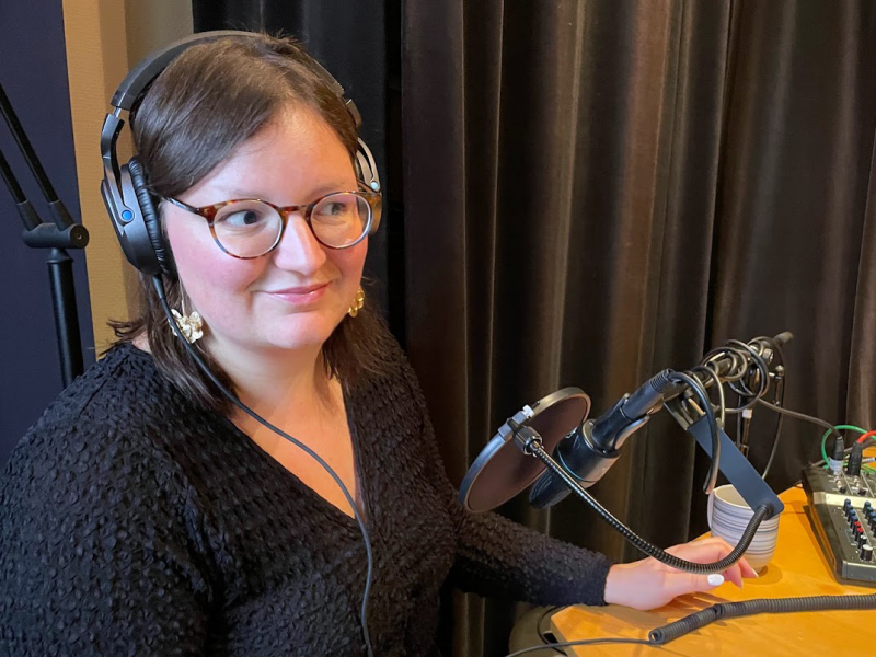 Podcast recording studio Margot