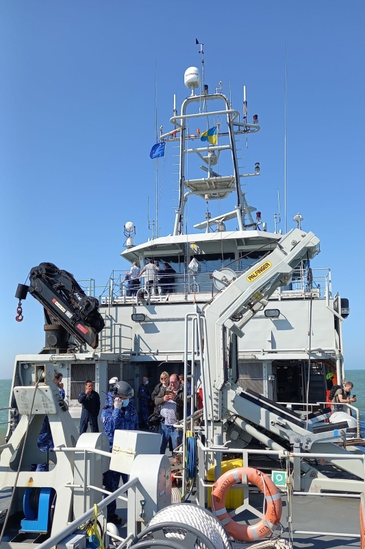 Cameraman Pollux North Sea Wind Park Boat