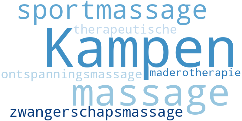 Sportmassage therapeutische Kampen ontspanningsmassage Maderotherapie massage zwangerschapsmassage