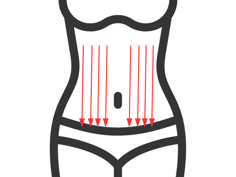 vacuum bodydrainer voor de hele buik