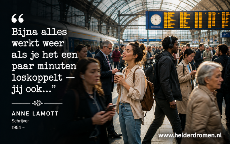 quote anne lamott Stress: Minder forceren en terugkeren naar je natuurlijke ritme... Helder dromen wijst je de weg