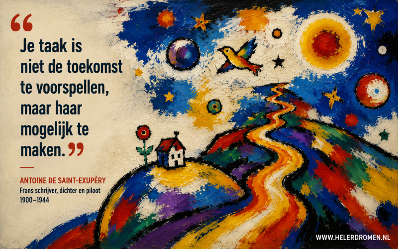 quote antoine de saint exupery TaoMind: De 6 pijlers voor mijn leven in het natuurlijke ritme... Helder dromen wijst je de weg