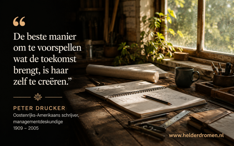 quote peter drucker Helder dromen wijst je de weg