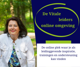 De online plek voor inspiratie-trainingen en ondersteuning bij vitaal leiderschap