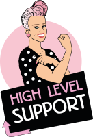 high level support logo