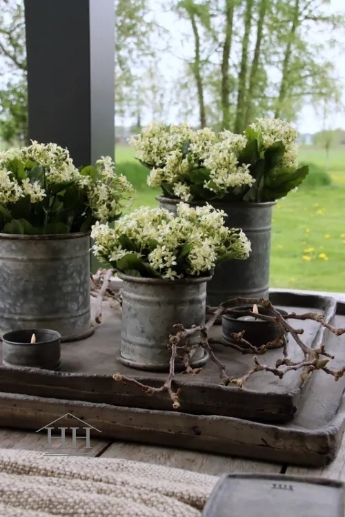 Kalanchoe kunstplant uv bestendig buitentafelstyling