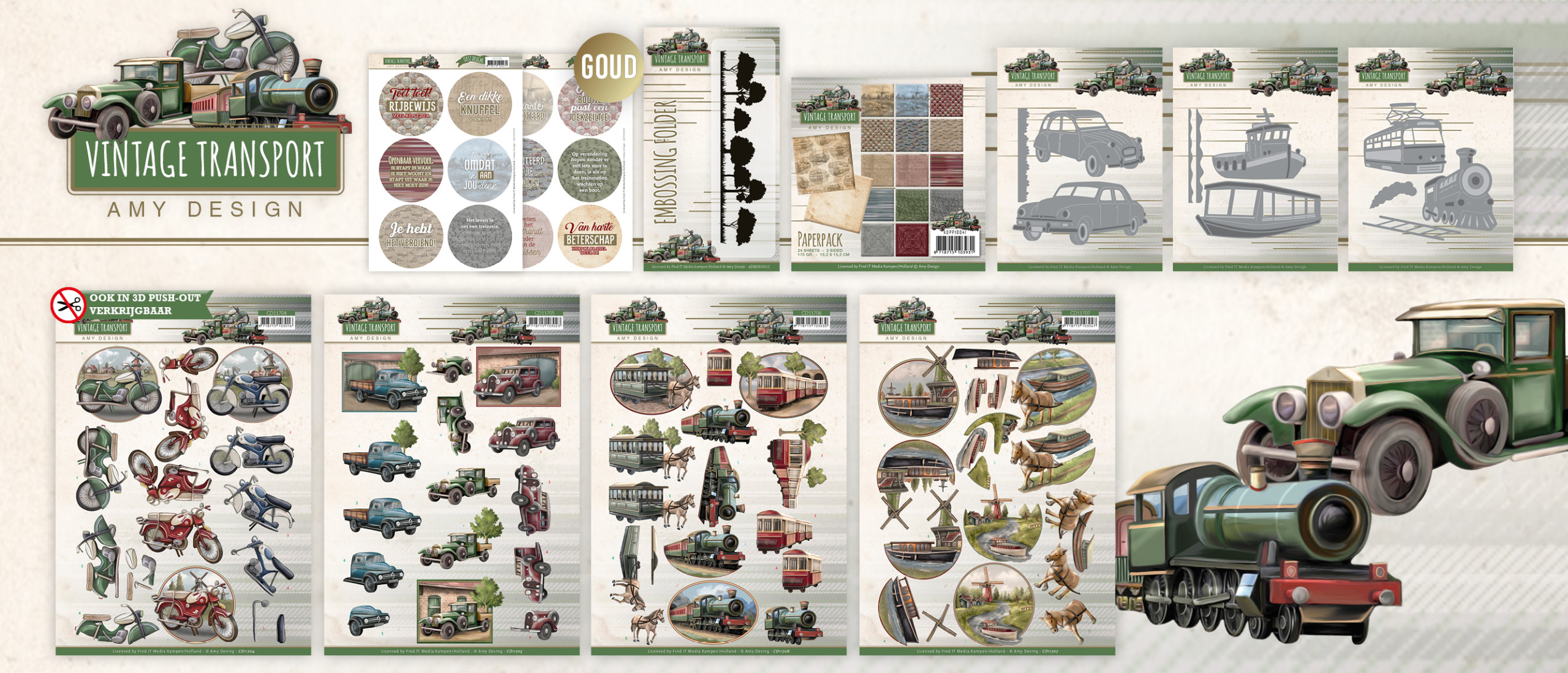Collectie Vintage Transport - Amy Design