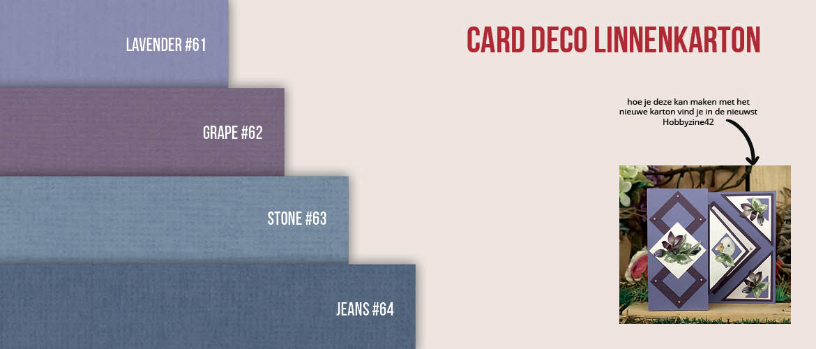 Linnenkarton Card Deco Essentials #61#62 #63 #64