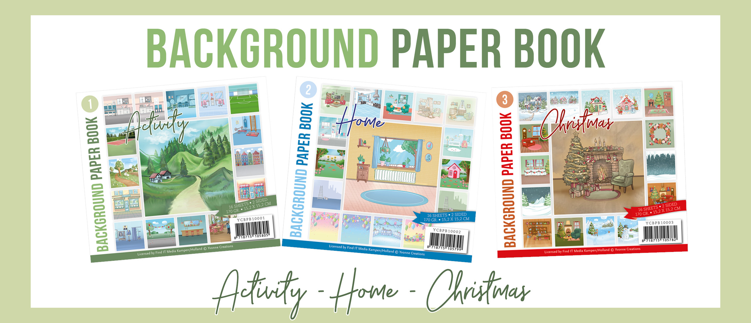 Background Paper Book 1-3 Yvonne Creations