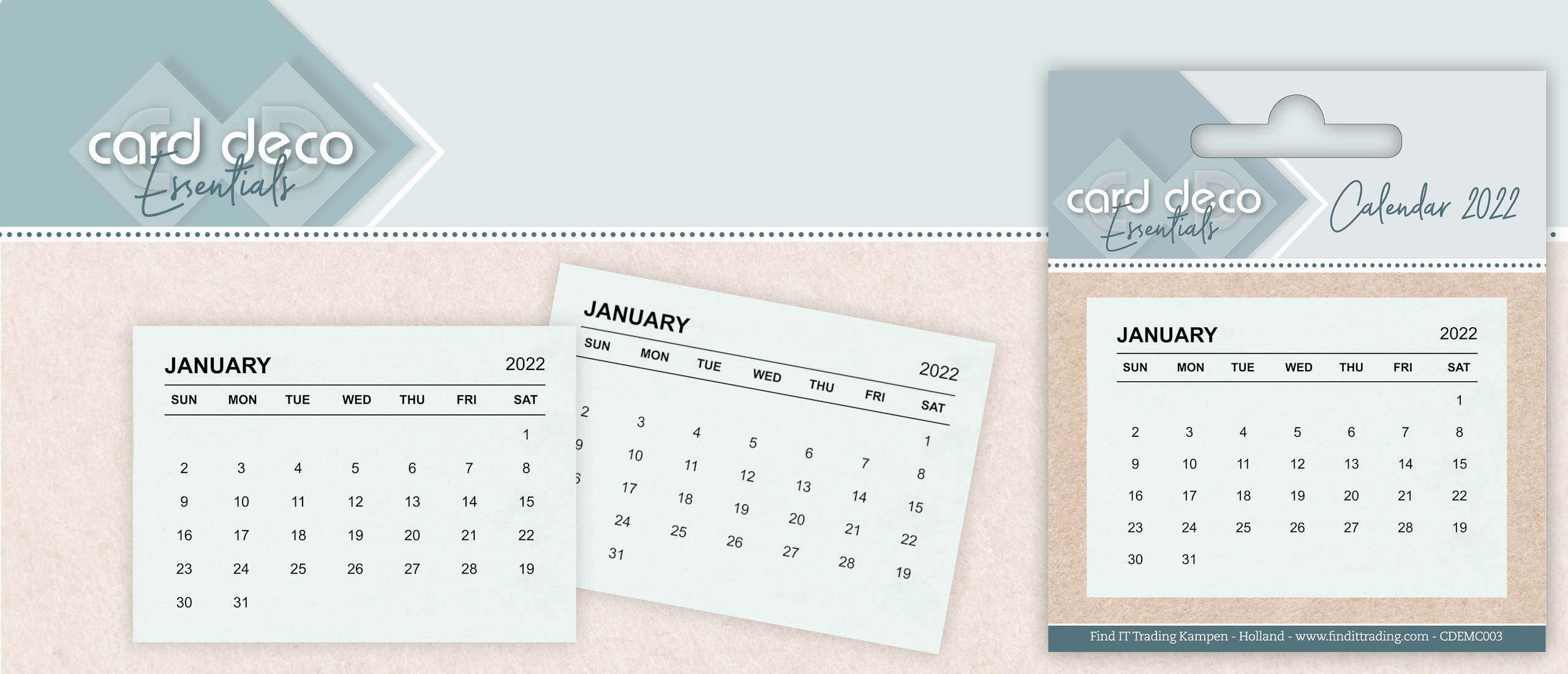 Calendar Tabs - Card Deco Essentials