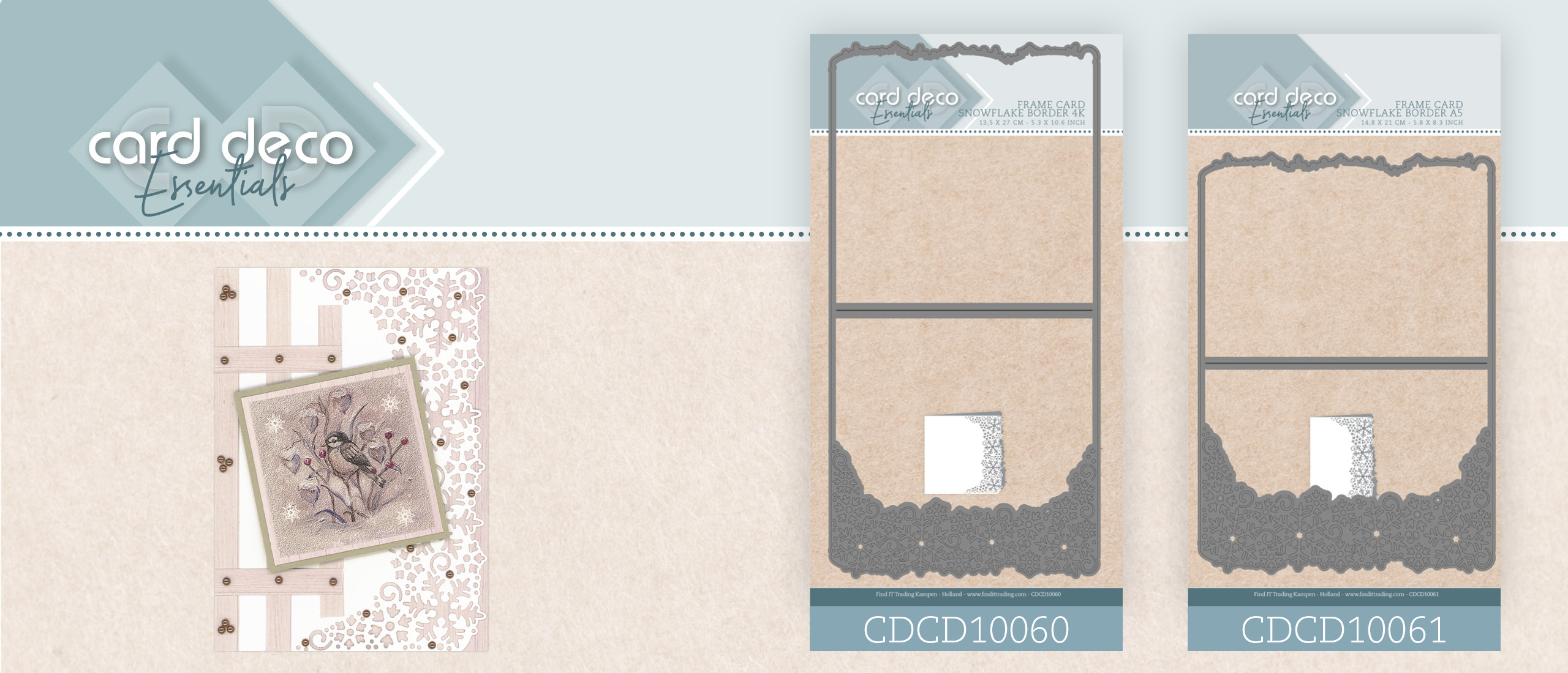 🆕 Nieuwe  Cutting Dies van Card Deco Essentials 4K en A5: Sneeuwvlokken!