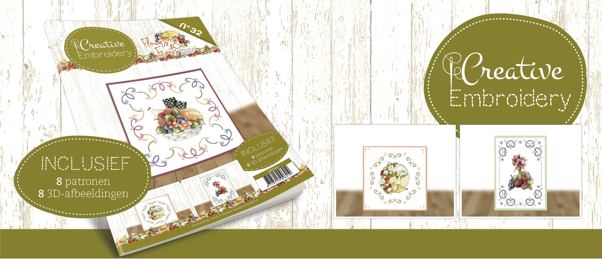 Creative Embroidery 32 - Precious Marieke - Flowers and Fruits CB10032