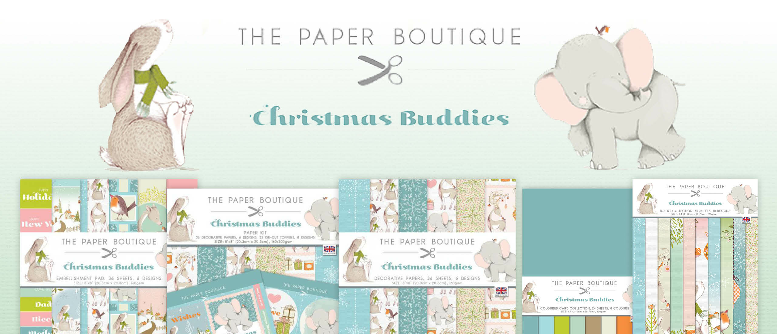Christmas Buddies van The Paper Boutique! Nieuw merk in ons assortiment!