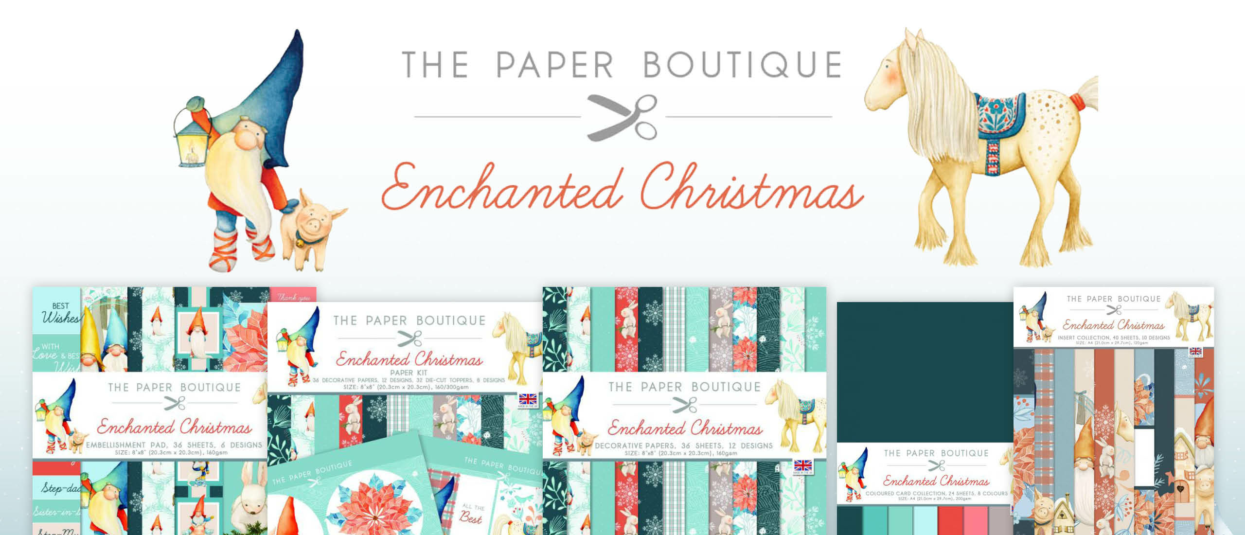 Nieuw merk in ons assortiment! The Paper Boutique met Enchanted Christmasllecties!