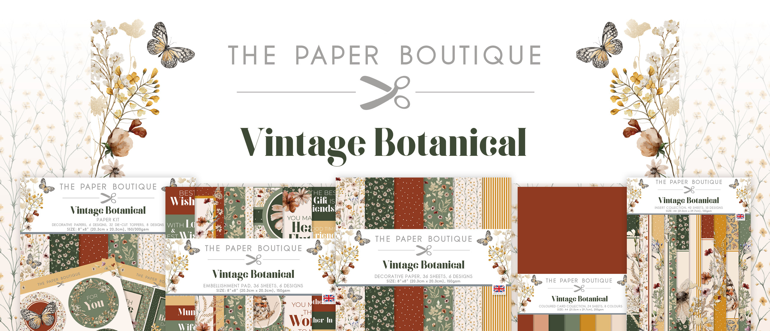 Vintage Botanical Collection van The Paper Boutique!