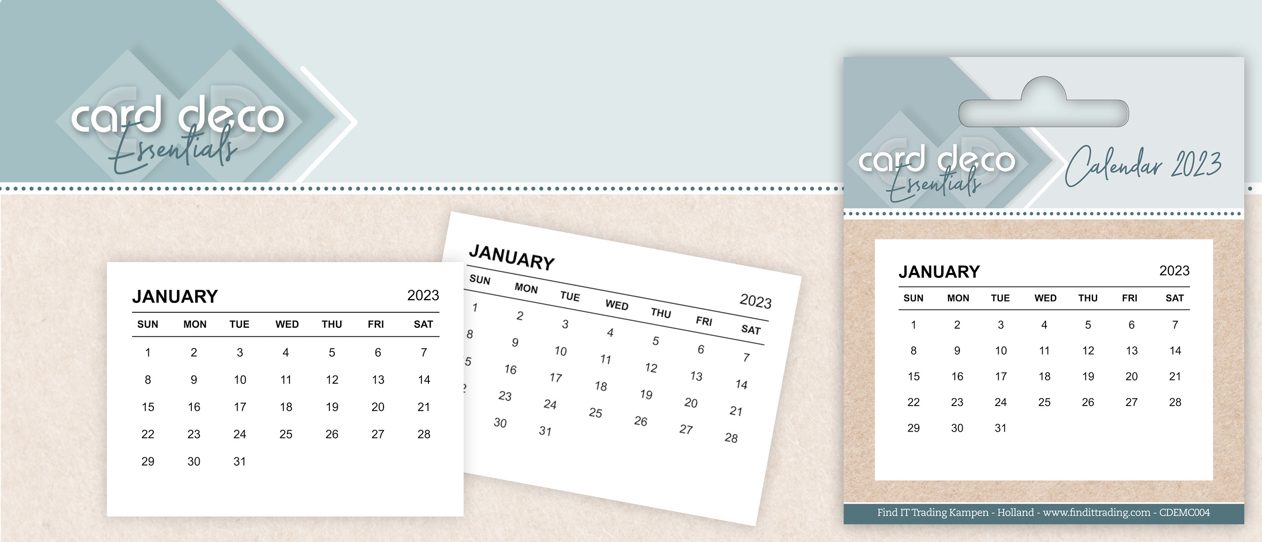Ha, mooi op tijd: 2023 kalenders! van Card Deco Essentials!