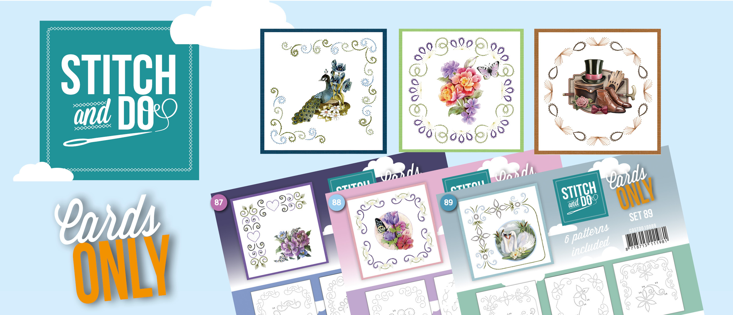 Stitch and Do - Cards Only Stitch 4K nr 87-88-89