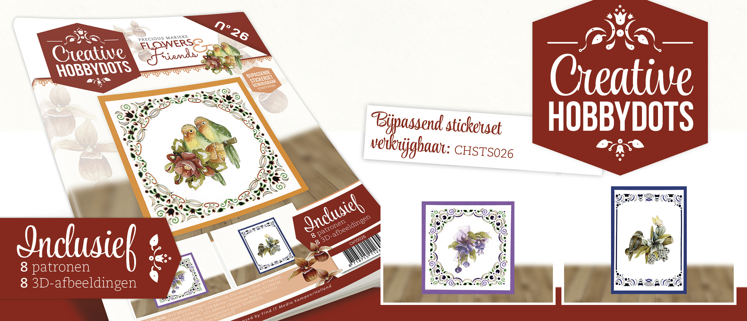 Creative Hobbydots 26 - Precious Marieke - Flowers and Friends