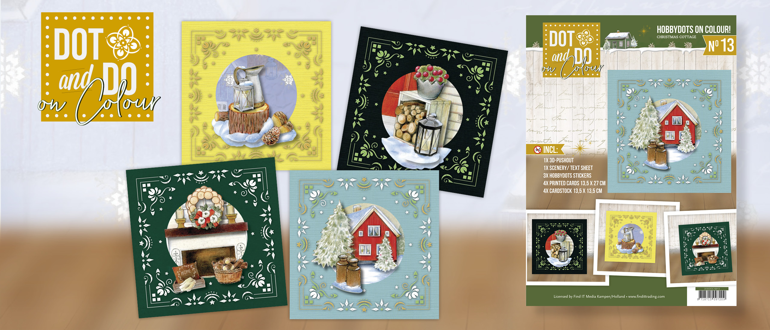 Dot and Do on Colour 13 - Jeanine's Art - Christmas Cottage