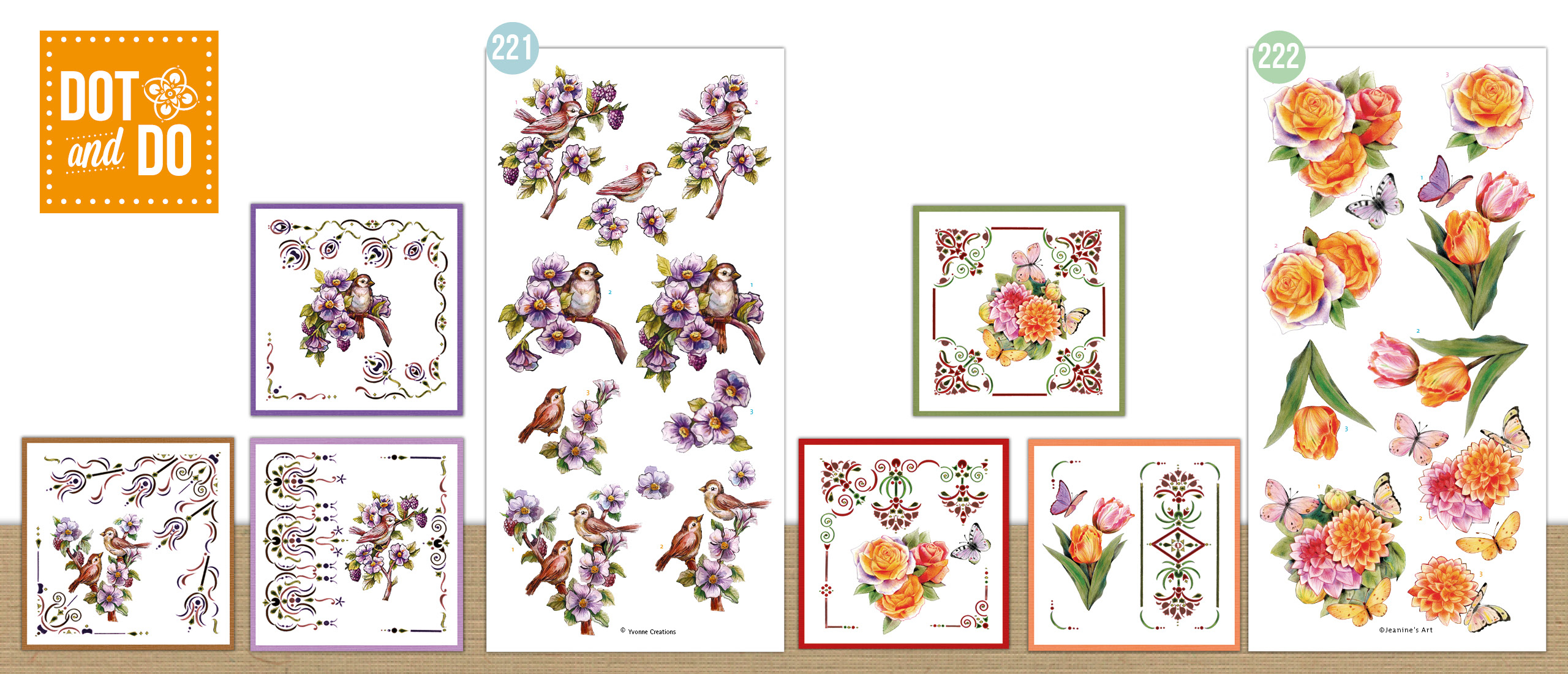 Dot and Do 221 en 222 Graceful Flowers en Perfect Butterfly Flowers