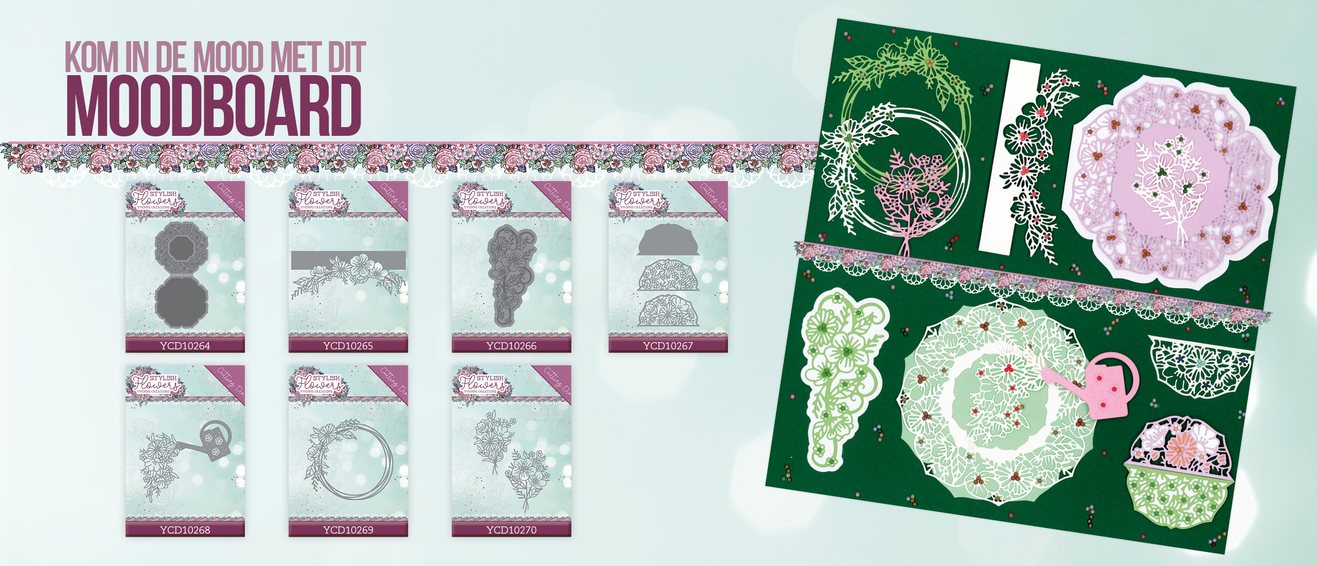 Gratis download Moodboard Stylish Flowers van Yvonne Creations