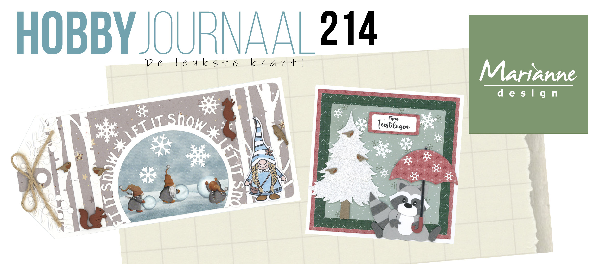 Marianne Design in kerst-en wintersfeer in Hobbyjournaal 214!