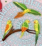 Gele papegaaien