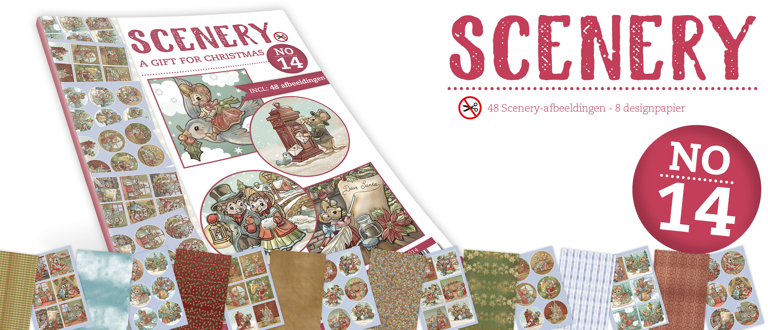 Push Out book Scenery 14 - A Gift for Christmas