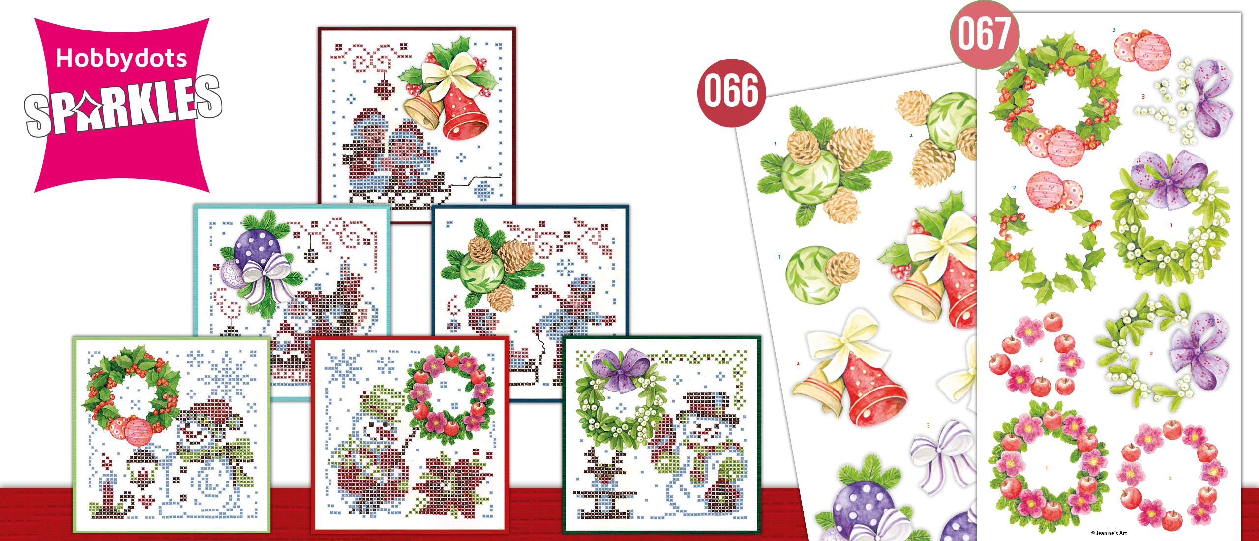 Sparkles Set 66- 67Jeanine's Art - Christmas Wreaths & Christmas Ornaments (SPDO066-SPDO066)