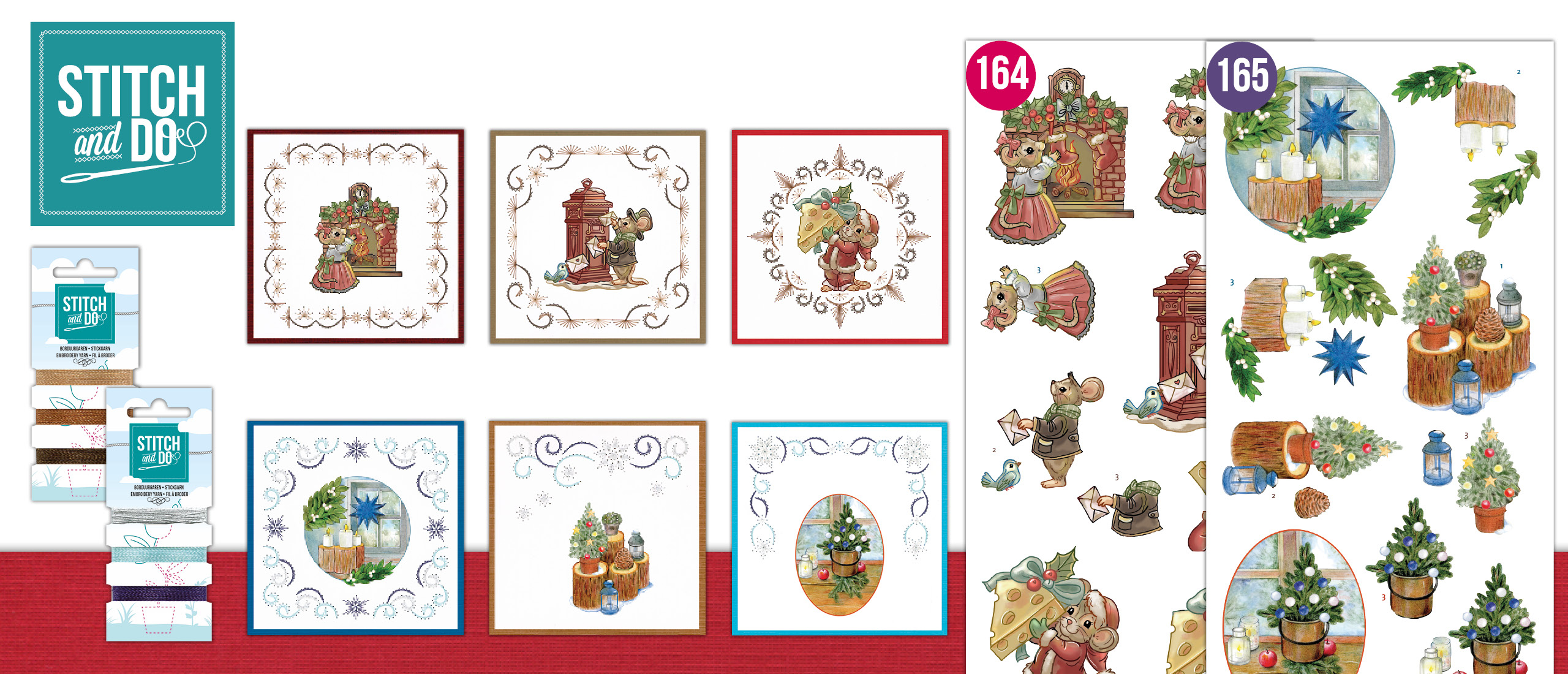 Stitch and Do 164 en 165 Christmas Cottage - Have a Mice Christmas