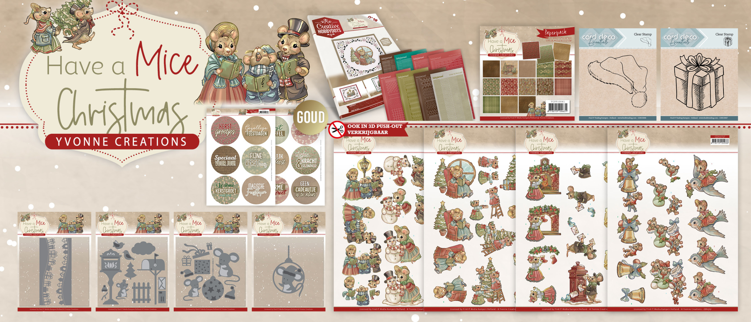 Collectie Have a Mice Christmas - Yvonne Creations