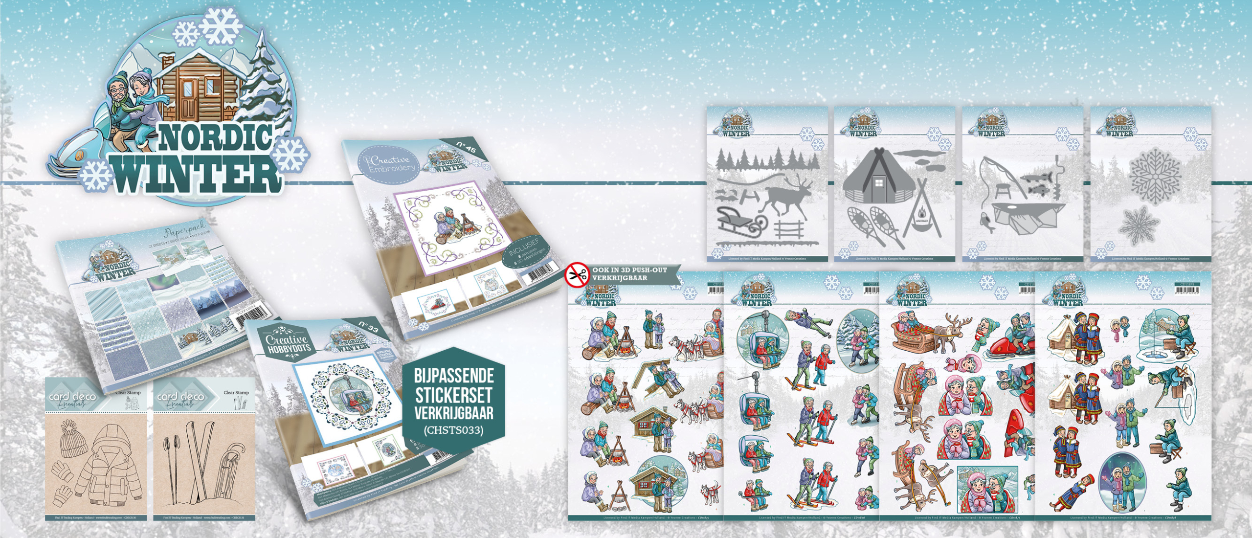 Nieuwe collectie Funky Nanna - Nordic Winter van Yvonne Creations