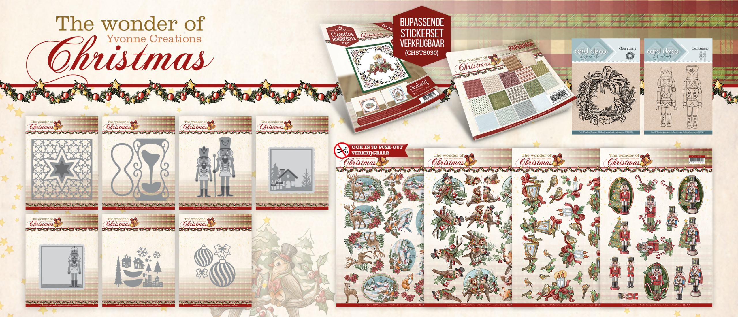 Nieuwe collectie The Wonder of Christmas  - Yvonne Creations!