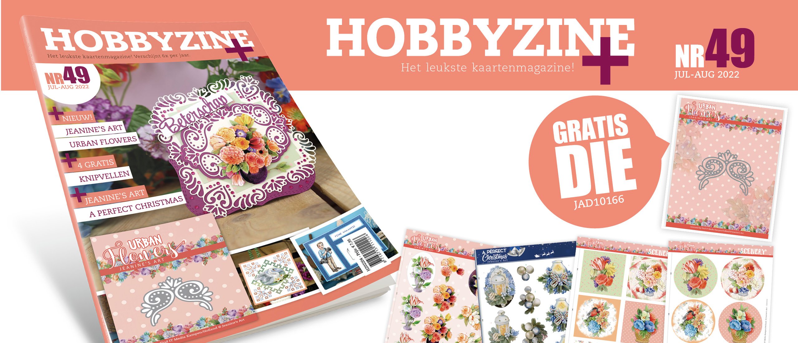Gratis extra's bij Hobbyzine 49: goody, knipvellen en scenery
