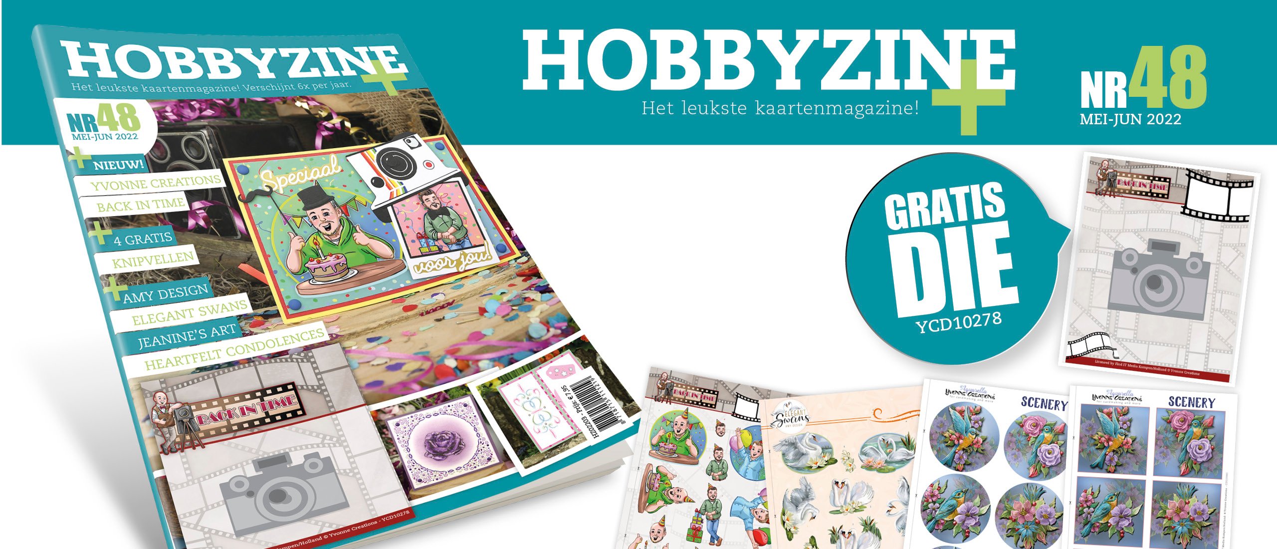 Gratis Scenery en knipvellen vind je achterin Hobbyzine Plus 48!