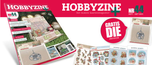 Gratis Die Christmas Mouse Bauble bij Hobbyzine Plus #44