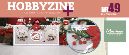 Fijne kerstcreaties met Marianne Design in Hobbyzine 49