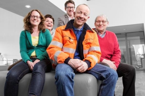 Groepsfoto van werknemers van gemeente dalfsen
