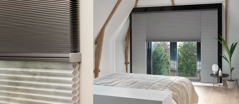 Luxaflex Duette shades slaapkamer